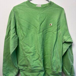 bright green champion sweater